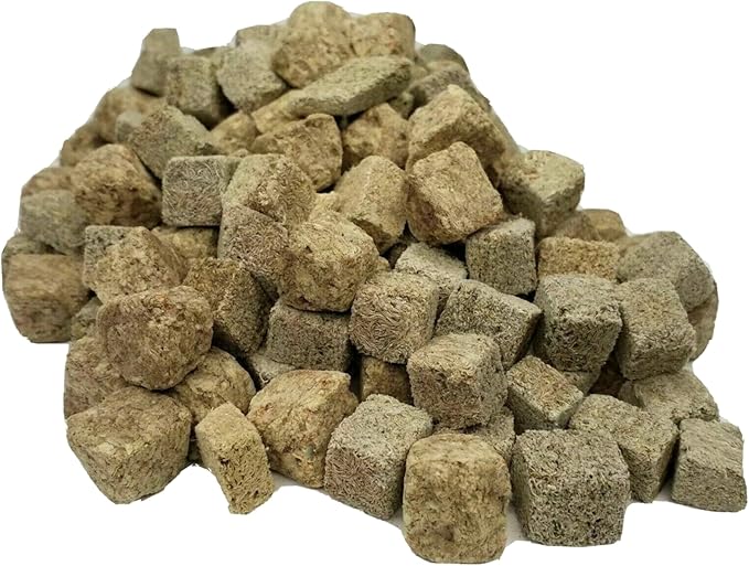 Aquatic Foods Inc. Freeze Dried Floating Brine Shrimp and Tubifex Cubes for All Tropical Fish, Marine Fish, Discus, Cichlids, Koi & Pond Fish, Turtles…12oz Lg Jar-PawvioPets