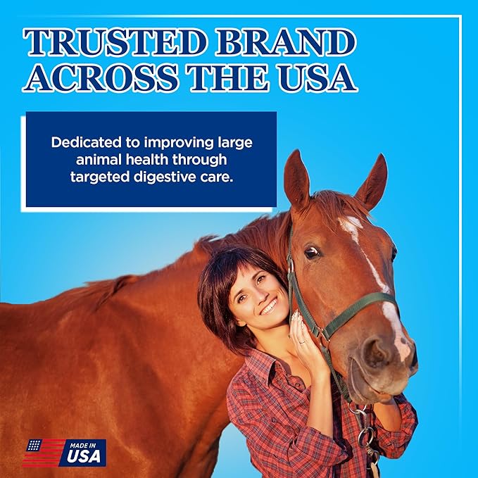 Equerry's Large Animal Probiotic | Supplements for Gut Health and Nutrient Absorption | Probiotics and Digestive enzymes for Horses, Cows, Goats, Sheep, Pigs, 160 Feedings (20lbs) for 1000 lb Animal-PawvioPets