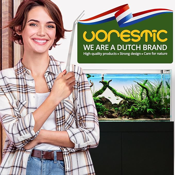 2 Pcs 15 Inch Tweezers, Heavy Duty Reptile Feeding Tongs, Aquarium Tongs, Reptile Tweezers Feeding, Reptile Tongs, Straight and Curved Long Tweezers for Aquarium and Terrarium-PawvioPets