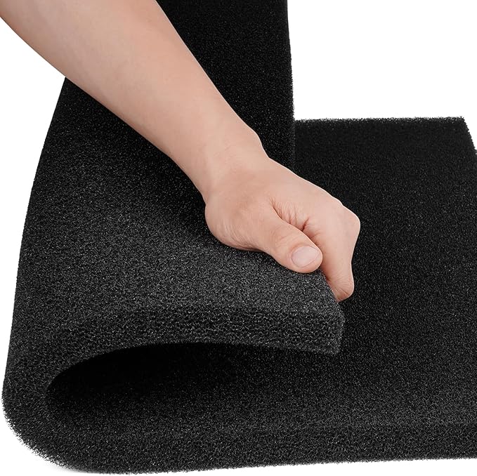 Aquarium Filter Sponge Pad, Filter Media Foam Sponges, Filter Accessories for Fish Tanks and Ponds (18.5"x18.5"x0.8", 35PPI, 1 Pack)-PawvioPets