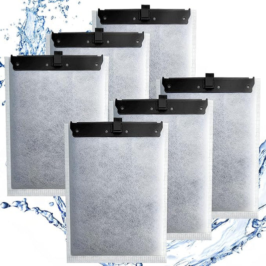 driamor 6 Pack Large Filter Cartridges Compatible with Whisper Filters 20i/40i IQ20/30/45/60 PF20/30/40/60, Aquarium Filter Cartridge Replacement Assembled Compatible with ReptoFilter 125GPH-PawvioPets
