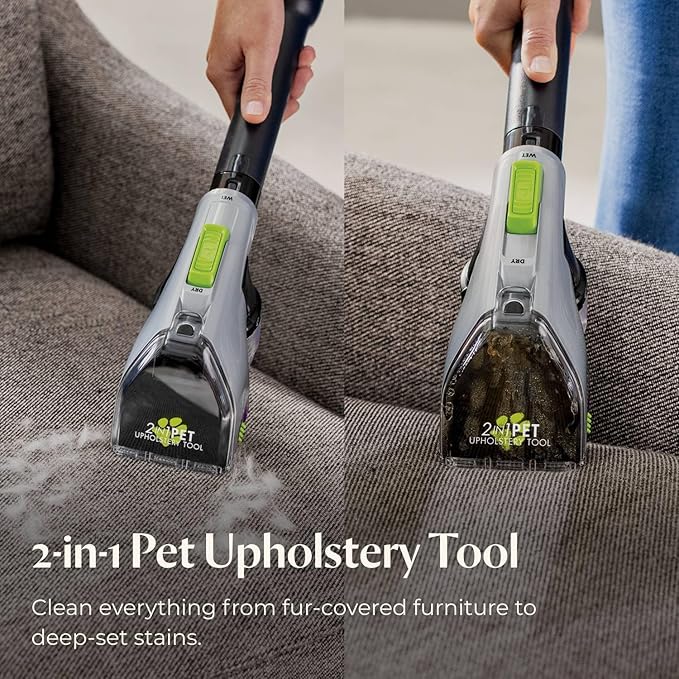 BISSELL ProHeat 2X Revolution Pet Pro Plus, 3588F, Upright Deep Cleaner, 30-minute Dry Time, Dual Dirt Lifter Powerbrush, Hose & Tool Attachment, Pet Upholstery Tool and Tough Stain Tool Included-PawvioPets