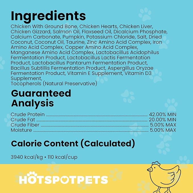 Freeze Dried Raw Chicken Meal Toppers for Dogs - Single Protein,All Natural, Grain-Free- Perfect for Training, Topper or Snack - Made in USA - (Chicken Meal Toppers) 1LB Bag (500+ pcs)-PawvioPets