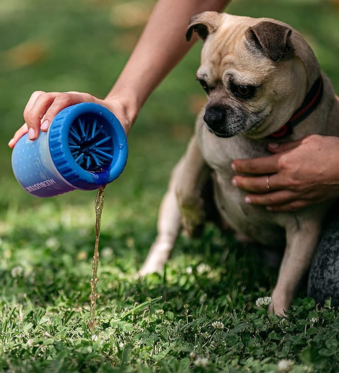 Dexas Small Dog Paw Cleaner, Pro Blue, Paw Washer for Dogs, Premium Quality Pet Supplies and Dog Accessories-PawvioPets