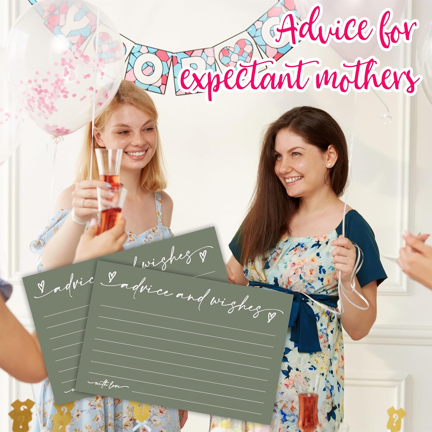 30 Advice & Wishes Cards - Olive Green - Double Sided Fill-In Advice Cards For Bridal, Wedding, Graduate Party, Mr & Mrs, Retirement, Baby Shower, Party Favor & Supplies - B03