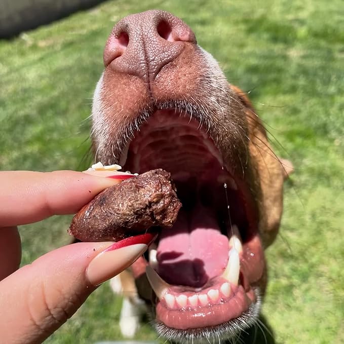 Freeze Dried Chicken Heart Dog Treats Made In USA. All Natural Freeze-Dried Raw Snacks for Dogs and Cats. One Ingredient. High Protein. Heart Health. Irresistible Training Treat-PawvioPets