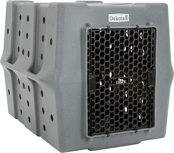 Dakota 283 Crate - Canine Rough and Tough Economy Kennel (Dark Granite, Large)-PawvioPets