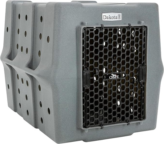 Dakota 283 Crate - Canine Rough and Tough Economy Kennel (Dark Granite, Large)-PawvioPets