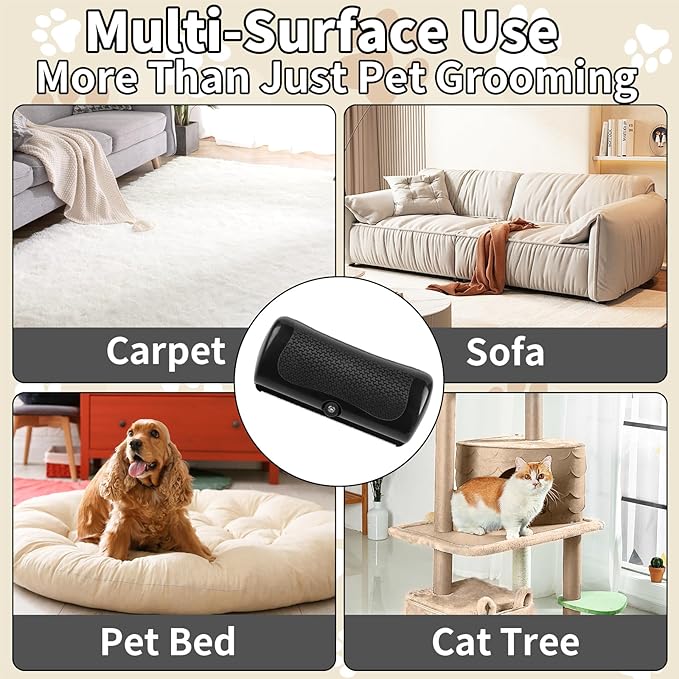 Deshedding Dog Brush - Pet Grooming Tool for Dogs & Cats, Removes Loose Hair on Short & Long Coats, Easy to Clean-PawvioPets