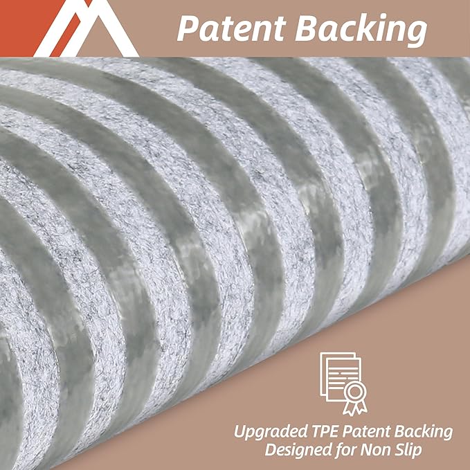 COSY HOMEER Edging Stair Treads Non-Slip Carpet Mat 28inX9in Indoor Stair Runners for Wooden Steps, Edging Stair Rugs for Kids and Dogs, 100% Polyester TPE Backing(4pc, Beige)-PawvioPets