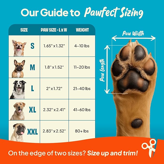 Anti-Slip Paw Grips – Non-Slip Dog Paw Traction Pads for Senior & Injured Dogs, Prevents Slipping on Hardwood & Tile Floors, Strong Adhesive, 24 Pcs (Sizes S-XXL)-PawvioPets