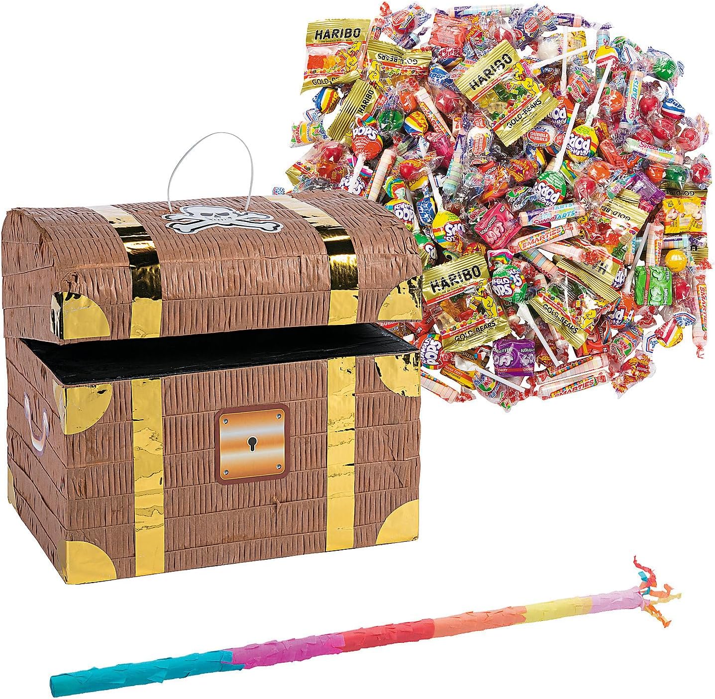 Treasure Chest Piñata Kit 208 Pieces