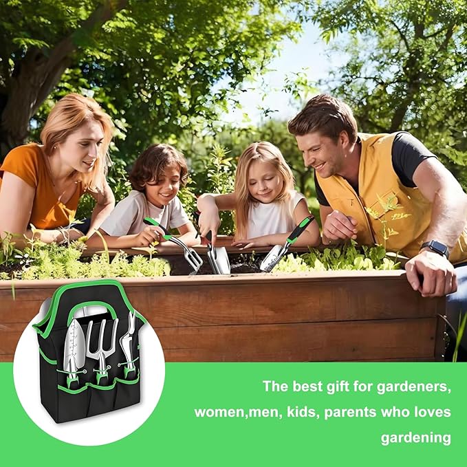 8-Piece Heavy-Duty Gardening Tools with Ergonomic Handles and Storage Bags Make A Wonderful Gift for Parents-PawvioPets