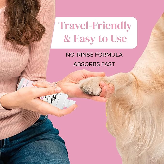 Dog Paw Cleaner - 5.1 Fl Oz of Alcohol Free Paw Cleansing Spray - Made with Rosewater, Aloe, Copaiba Oil, and Lemongrass Oil to Nourish and Clean Paws - Made in The USA-PawvioPets