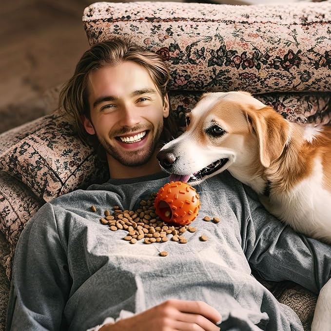 Dog Puzzle Toy 2 Pack – Cognitive Dog Treat Toy,Interactive Dog Toys for Treat Dispensing, Slow Feeder for Mental Stimulation & Anxiety Relief, Puppy Training Toy, Natural Rubber-PawvioPets