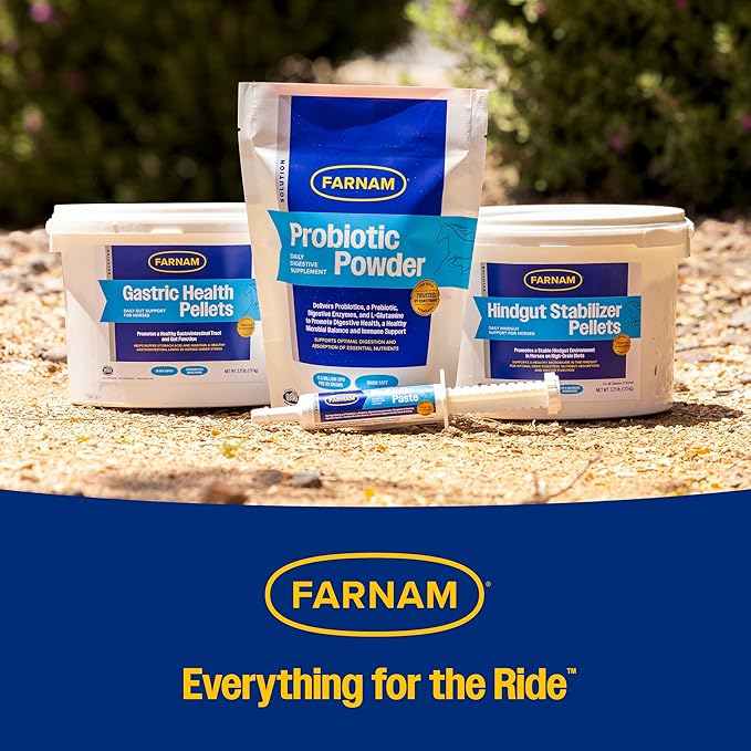 Farnam Gastric Health Pellets, Daily Gut and Digestive Health Supplement for Horses Helps Maintain a Healthy Gastrointestinal Tract and Gut Function-PawvioPets