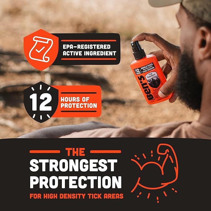 Ben's Tick Repellent - Tick, Mosquito & Insect Repellent Spray for Adults & Children - Bug Spray with 20% Picaridin - Offers 12 Hours of Protection - 3.4 fl oz (Pack of 3-PawvioPets
