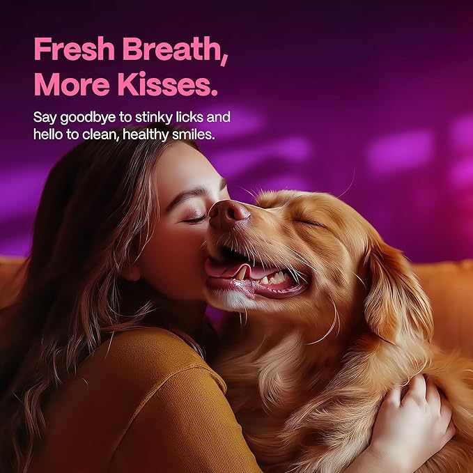 DOCO Dog Teeth Cleaning Wipes Dental Finger Wipes for Cats & Dogs Remove Plaque & Tartar, Freshen Breath, No Rinse, Easy & Effective Pet Tooth Cleaning Kit for Oral Care, Bacon Flavor, 50 Count-PawvioPets