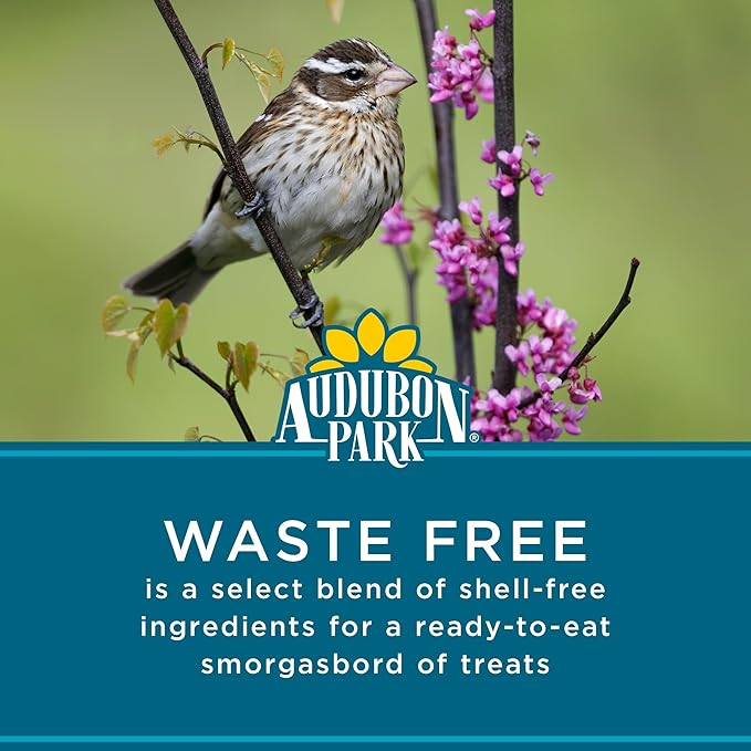 Audubon Park Waste Free Wild Bird Seed, No Mess Bird Food for Outside Feeders, 15-lb. Bag-PawvioPets