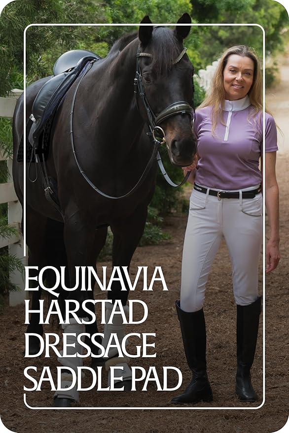 Equinavia Harstad Dressage Saddle Pad | Classic & Durable | Moisture-Wicking Tricot Backing-PawvioPets