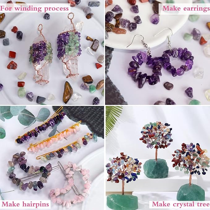 Fluorite Aquarium Gravel Rocks Natural Tumbled Healing Crystal Chips Bulk Gemstones Tumbled Crushed Stones for Fountain Vase Filler Planters Decorative Fish Tank Potted Reiki Energy Balancing 0.44lb-PawvioPets