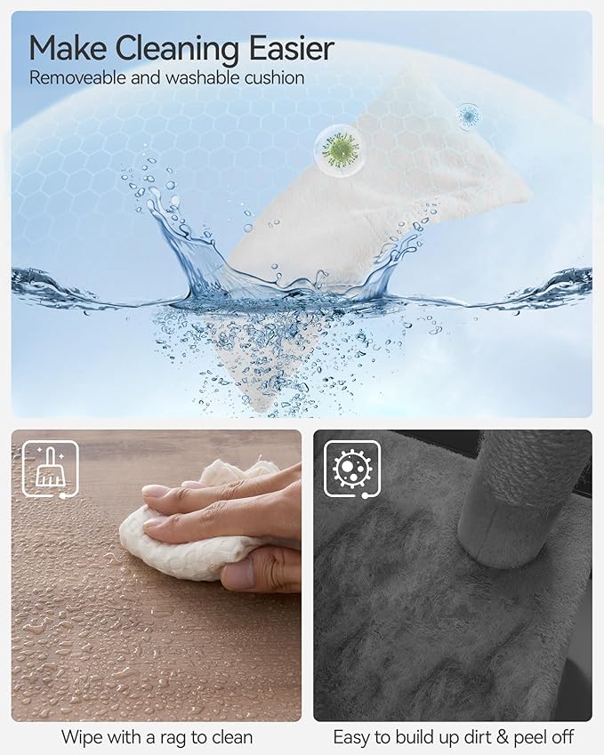 FourFurPets 43.7" Cat Tree, Modern Cat Tree Tower, Cat Tower for Indoor Cats Large Adult, Cat Condo with Scratching Post, Large Perch and Removable Pads, Greige-PawvioPets