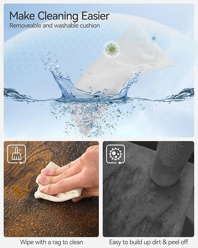 FourFurPets 43.7" Cat Tree, Modern Cat Tree Tower, Cat Tower for Indoor Cats Large Adult, Cat Condo with Scratching Post, Large Perch and Removable Pads,Rustic Brown-PawvioPets