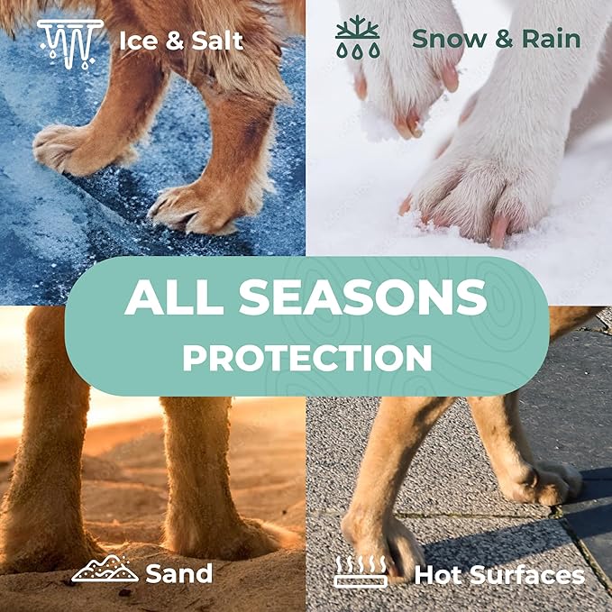 Forticept PAW Balm | Dog Paw Protector from Hot Pavement, Dirt, Salt, Ice and Snow | Soother and Moisturizer for Cracked Dog Paw Pads | Natural Wax Based, Lick Safe 3 oz-PawvioPets