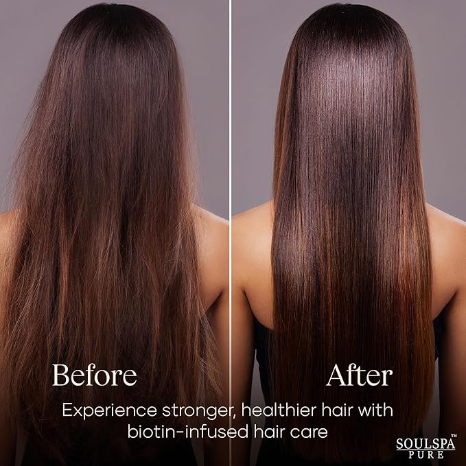 Biotin Shampoo and Conditioner Set with Keratin - Sulfate-Free Advanced Anti-Thinning, Hair Growth Shampoo and Conditioner Combo Repair Formula - with DHT Blockers, for Men & Women - 16 fl oz each-PawvioPets