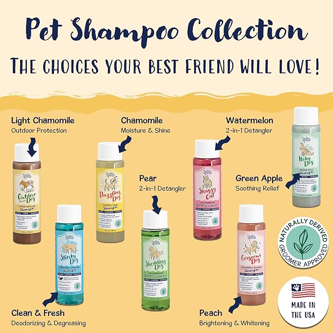 Bobbi Panter Outdoor Dog Shampoo - Made in USA - All Natural Formula for Soothes Itchy Skins - Concentrated 16:1 for Professional Grommers - Camomile Scent, 13 Oz (Case of 12)-PawvioPets
