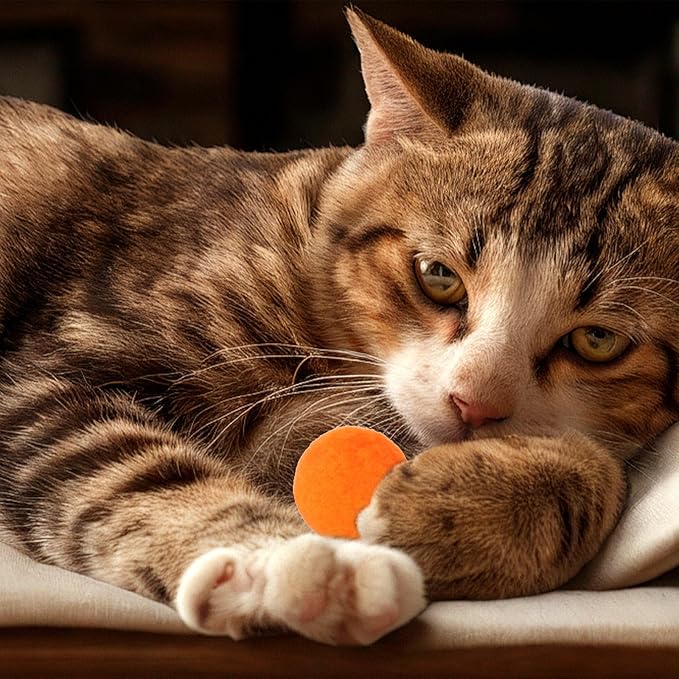 60 Pcs Cat Toy Balls 1-inch Colorful Cat Pom Pom Balls Soft Interactive Cat Balls Cat Play Toy Cat Exercise Toys Cats Interactive Playing Quiet Ball Fuzzy Kitten Ball for Cat Pet-PawvioPets