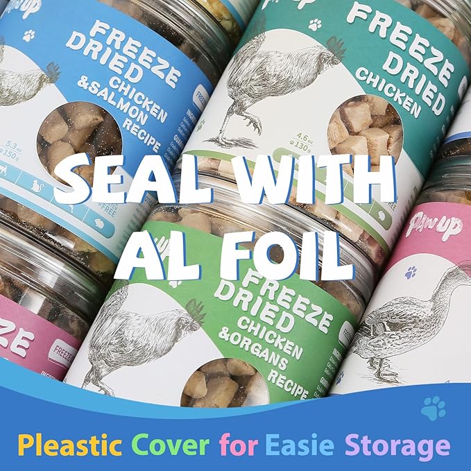 Freeze Dried Minnows Cat Treats – 100% Natural, Single-Ingredient Pet Snacks – Rich in Omega-3, Grain-Free – Healthy Training Rewards & Meal Toppers for Dogs & Cats, 2.8 oz-PawvioPets