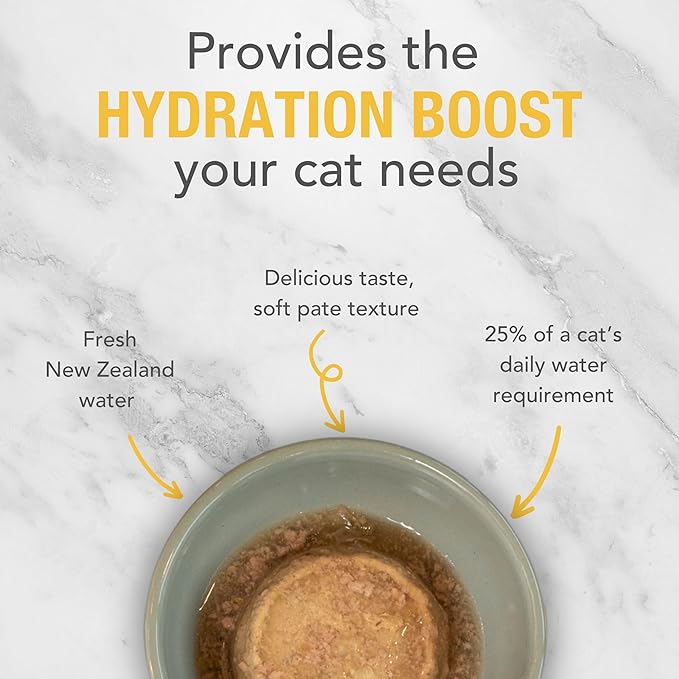 Feline Natural New Zealand Canned Catfood Wet Food, High-Meat, Low-Carb, & Grain Free Cat Food Wet, Chicken Feast, 3 oz, Pack of 24-PawvioPets