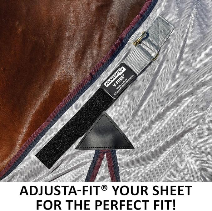 Dura-Tech RipGuard Adjusta-Fit Horse Fly Sheets | Self-Repairing Durability | Enhanced UV & Insect Protection | Ideal for All Horse Breeds-PawvioPets