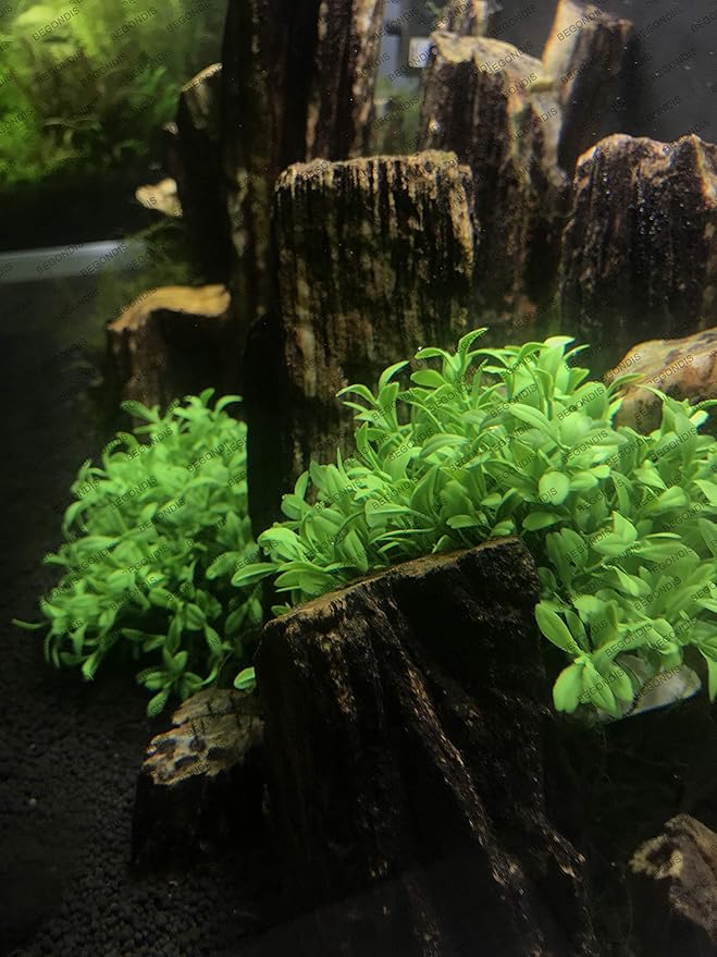 BEGONDIS Aquarium Decorations Fish Tank Artificial Green Water Plants Made of Soft Plastic, Safe for All Fish & Pets (Style-3)-PawvioPets