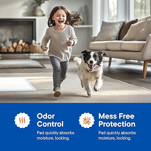 Dog Pads Large Pet Pee Pads for Dogs & Puppy Training 34" x 36" Potty Pads for Dogs [50-COUNT] Leak-Proof Dog and Puppy Pads - Quick-Dry Surface - Heavy Duty Absorbent Disposable Dog Wee Pad Bulk Pack-PawvioPets