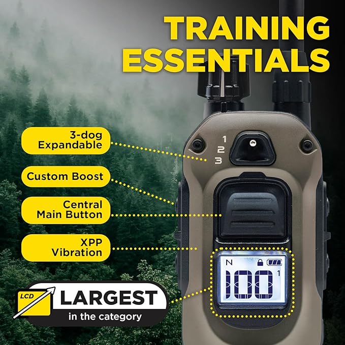 Dogtra ARC-X E-Collar for Dog Training - 3/4 Mile Range, for Dogs 15 lbs+, Slim Design, IPX9K Waterproof, 100 Stimulation Levels, Vibration, Tone, Rechargeable - Dog Owners and Professional Trainers-PawvioPets