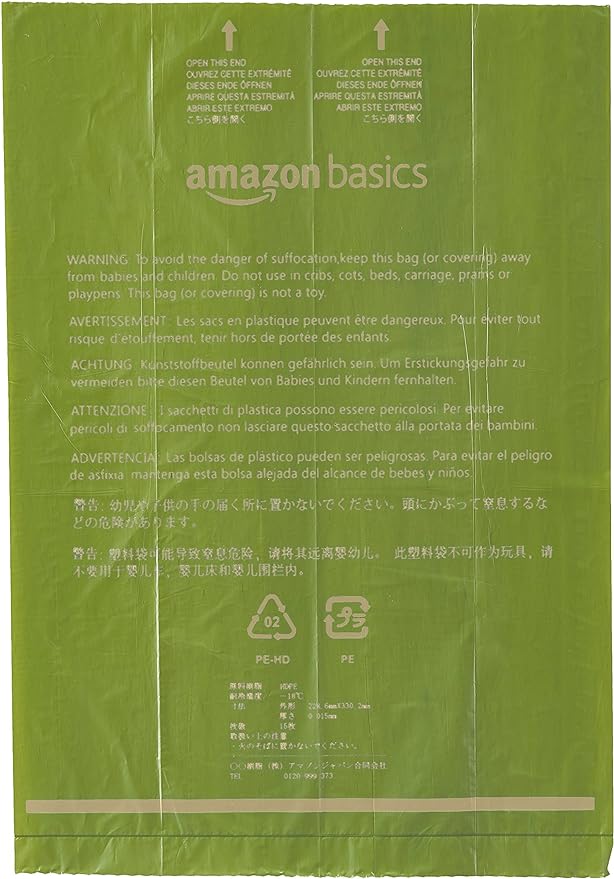 Amazon Basics Dog Poop Bags with Dispenser, 270 Count, Enhanced for Guaranteed Leakproof, Brazilian Mango Scented, Includes Leash Clip-PawvioPets