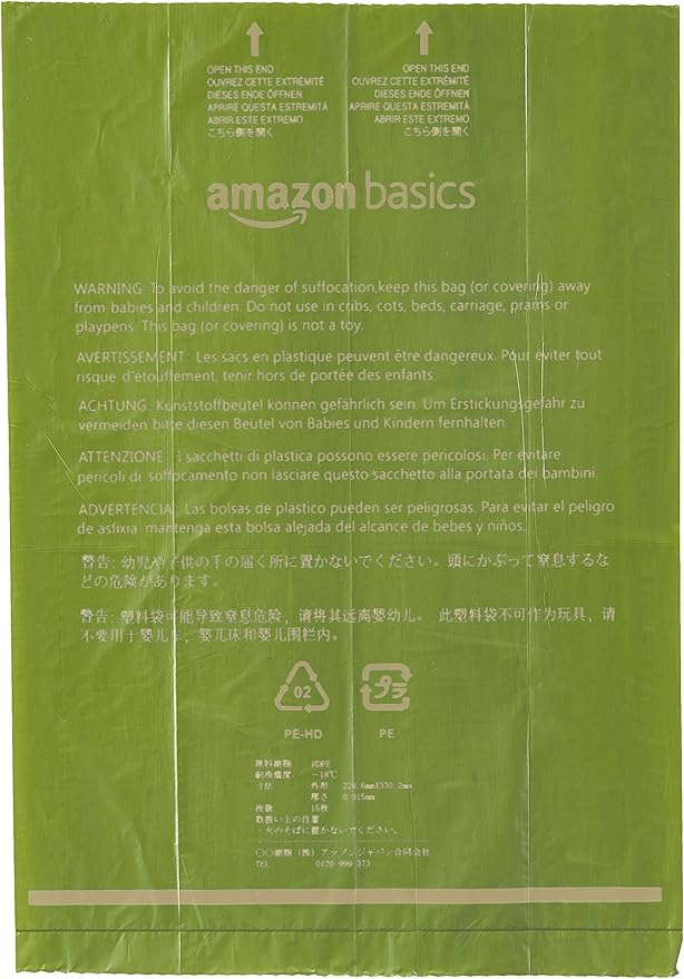 Amazon Basics Dog Poop Bags with Dispenser, 810 Count, Enhanced for Guaranteed Leakproof, Brazilian Mango Scented, Includes Leash Clip-PawvioPets