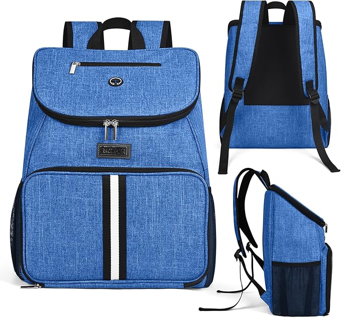 BAGLHER丨Dog Travel Bag, Airline Approved Pet Supplies Backpack, Dog Travel Backpack with 2 Silicone Collapsible Bowls and 2 Food Baskets-PawvioPets