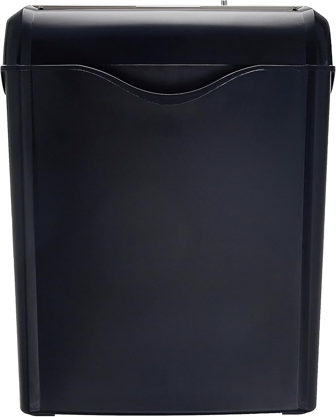 Amazon Basics 6 Sheet Cross Cut Paper and Credit Card Home Office Shredder with 3.8 Gallon Bin, Black-PawvioPets