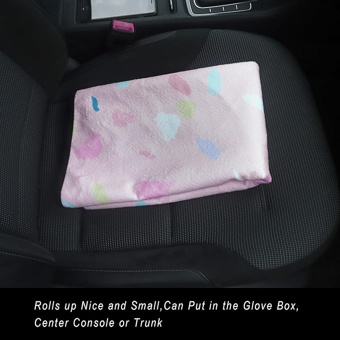 Car Seat Cover Protector Front Seats,for Gym Workout,Running,Swimming,Beach and Hiking,Waterproof Sweat Towel Bucket Seat Covers for Cars SUV Trucks (Pink Marbling, 2Pcs)-PawvioPets
