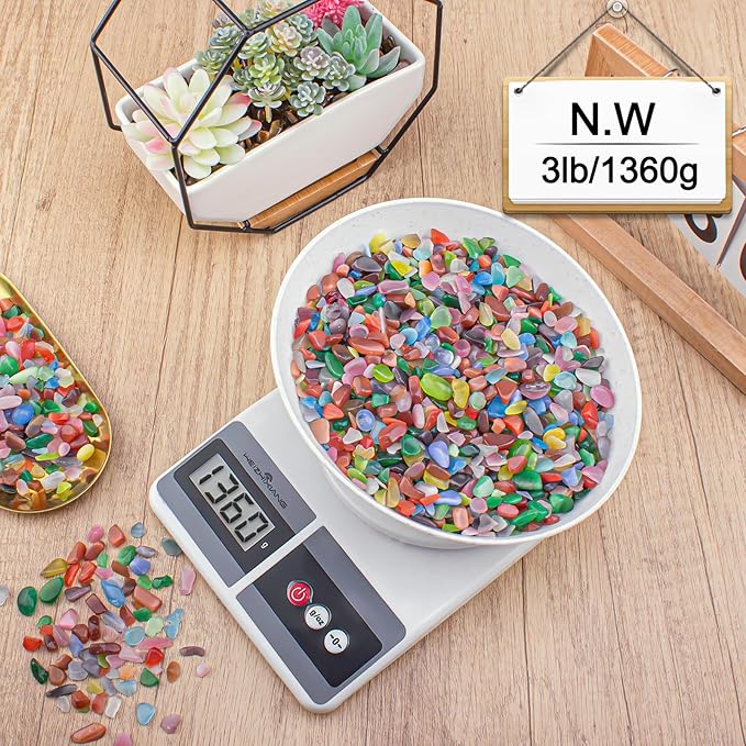 3 Lb Cat Eye Stones Aquarium Gravel Rocks for Fish Tank, Fish Tank Rocks Gravel Betta Fish Colorful Marbles for Vases Filler, Garden and Fish Tank Decoration-PawvioPets