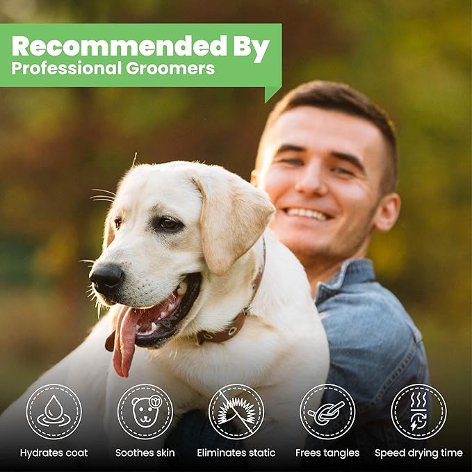 Best Shot UltraMAX Pro Finishing Spray, Ideal Detangler Spray for Pets, Hydrating and Soothing Pet Grooming Spray, for Dogs and Cats, 17 Oz.-PawvioPets