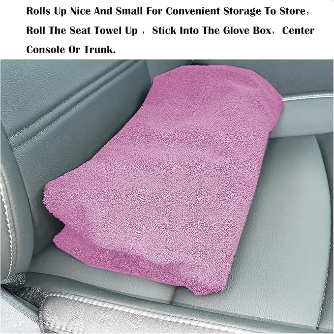Car Seat Cover Protector Front Seats,for Gym Workout,Running,Swimming,Beach and Hiking,Waterproof Sweat Towel Bucket Seat Covers for Cars SUV Trucks (Pink, 2Pcs)-PawvioPets