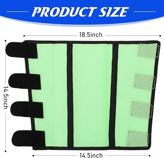 8 Pcs Mesh Fly Boots for Horse Breathable Mesh Horse Boots Protective Horse Leg Wraps Horse Leggings for Preventing Flies and Mosquitoes Bites (Light Pink, Dark Pink)-PawvioPets