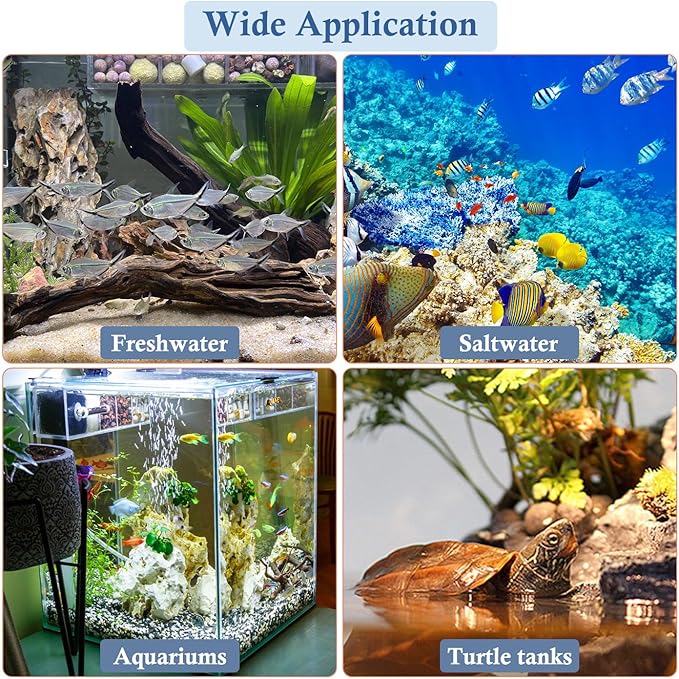 4 Pack Mixed Filter Pads 12.6" x 5" for Aquarium, Cut-to-Fit Fish Tank Filter Media with Ammonia&Carbon&Phosphate Reducer, Aquarium Filter Sponge, Compatible with Most Filters-PawvioPets