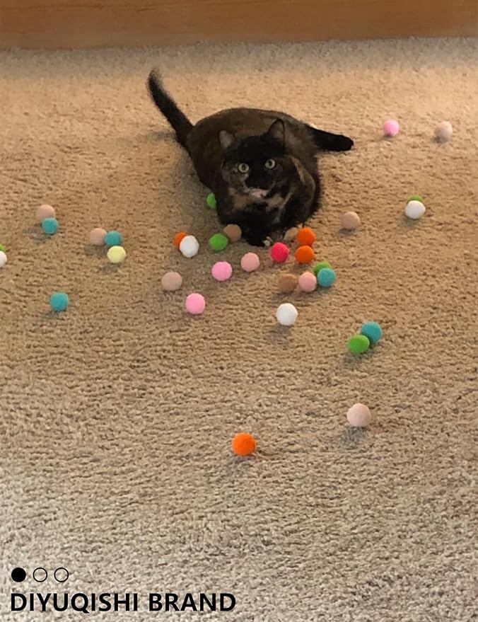 40-Piece Cat Toy Set for Indoor Cats and Kittens (1.5'' - 2.3'', Cat Toys Ultimate Pack)-PawvioPets