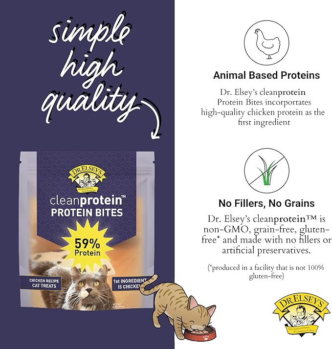 Dr. Elsey's cleanprotein Protein Bites Chicken 12 oz..-PawvioPets