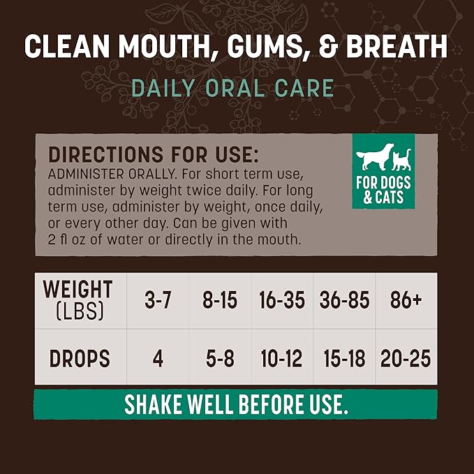 Earth Animal Herbal Remedies | Clean Mouth, Gums and Breath | 2 fl oz-PawvioPets